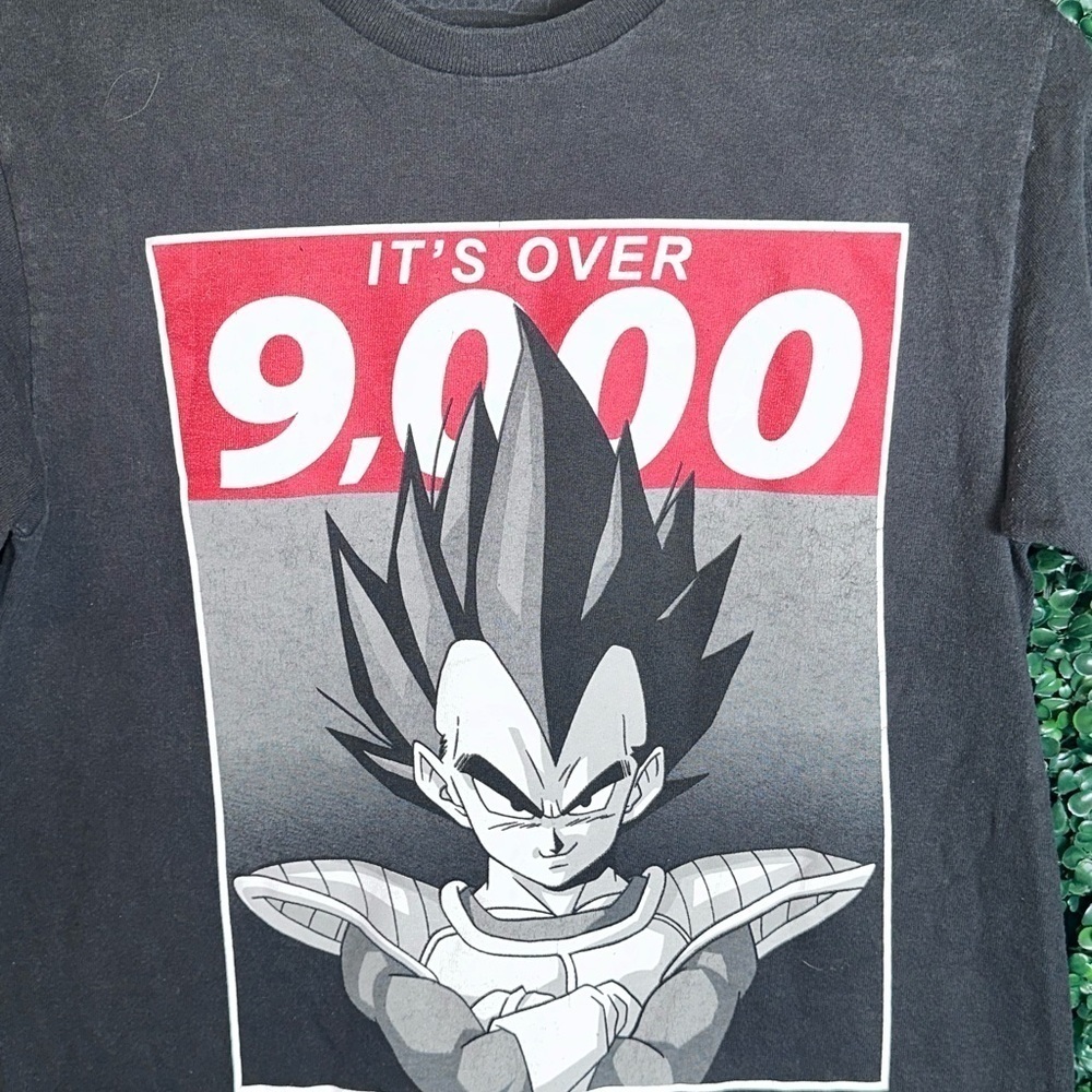 Dragon Ball Z x Ripple Junction Mens T-Shirt Medium Graphic 'Over 9000' Anime - Picture 3 of 4